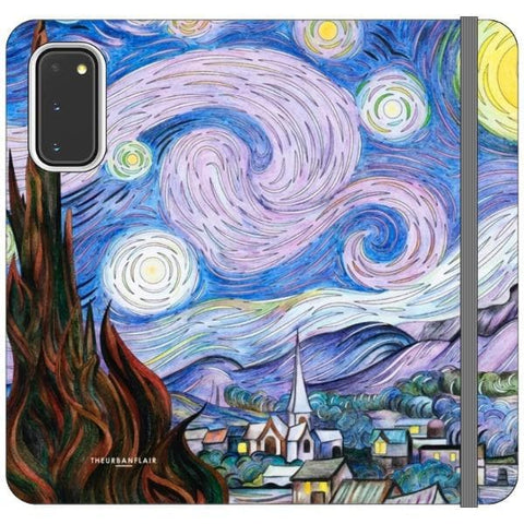Galaxy S20 Starry Night Wallet Phone Case - The Urban Flair