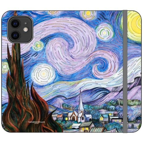 iPhone 12 Starry Night Wallet Phone Case - The Urban Flair