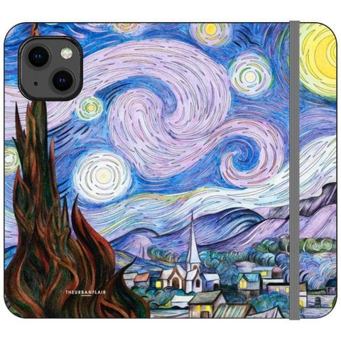 iPhone 13 Starry Night Wallet Phone Case - The Urban Flair