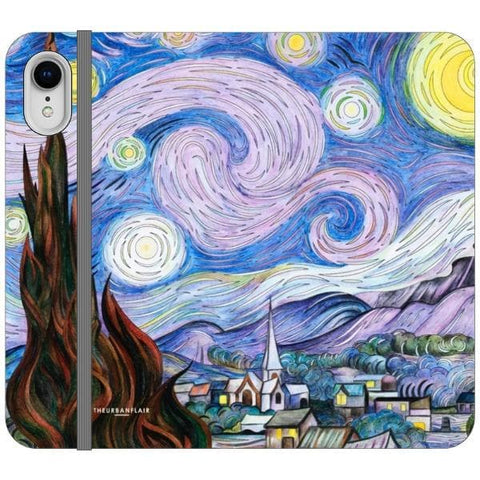 iPhone XR Starry Night Wallet Phone Case - The Urban Flair