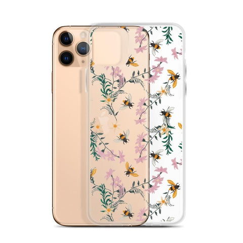 Spring Bees Clear Phone Case iPhone 12 Pro Max by The Urban Flair (Spring Bees Clear Phone Case iPhone 11 Pro Max Exclusively at The Urban Flair Feat)