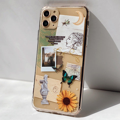 Strange Abstract Clippings Clear Phone Case iPhone 12 Pro Max by The Urban Flair (Feat)
