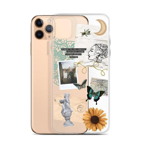 Strange Abstract Clippings Clear Phone Case iPhone 12 Pro Max by The Urban Flair (Feat)