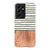 Galaxy S21 Ultra Satin (Semi-Matte) Striped Wood Print Tough Phone Case - The Urban Flair