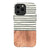 iPhone 13 Pro Max Satin (Semi-Matte) Striped Wood Print Tough Phone Case - The Urban Flair