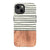 iPhone 13 Satin (Semi-Matte) Striped Wood Print Tough Phone Case - The Urban Flair