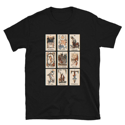 Tarot Card Tee Graphic Tshirt For Women Ladies Tee Shirt Aesthetic Witchy T-Shirt With Tarot Cards White S by The Urban Flair (Tarot Card Tee Graphic Tshirt For Women Ladies Tee Shirt Aesthetic Witchy T-Shirt With Tarot Cards)