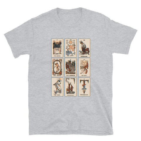 Tarot Card Tee Graphic Tshirt For Women Ladies Tee Shirt Aesthetic Witchy T-Shirt With Tarot Cards White S by The Urban Flair (Tarot Card Tee Graphic Tshirt For Women Ladies Tee Shirt Aesthetic Witchy T-Shirt With Tarot Cards)