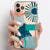 Teal Aesthetic Abstract Clear Phone Case iPhone 12 Pro Max by The Urban Flair (Feat)