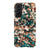 Teal Cream Tortoise Shell Print Tough Phone Case Galaxy S21 Gloss [High Sheen] exclusively offered by The Urban Flair