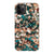 iPhone 11 Pro Max Satin (Semi-Matte) Teal Cream Tortoise Shell Print Tough Phone Case - The Urban Flair