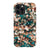 iPhone 12 Pro Max Satin (Semi-Matte) Teal Cream Tortoise Shell Print Tough Phone Case - The Urban Flair
