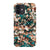 iPhone 12 Satin (Semi-Matte) Teal Cream Tortoise Shell Print Tough Phone Case - The Urban Flair