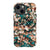 iPhone 13 Mini Satin (Semi-Matte) Teal Cream Tortoise Shell Print Tough Phone Case - The Urban Flair