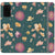 Note 20 Teal Pressed Flowers Print Wallet Phone Case - The Urban Flair
