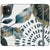 iPhone 12 Mini Teal Watercolor Abstract Collage Wallet Phone Case - The Urban Flair