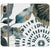 iPhone XS Max Teal Watercolor Abstract Collage Wallet Phone Case - The Urban Flair