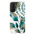 Galaxy S21 Gloss (High Sheen) Teal Watercolor Foliage Tough Phone Case - The Urban Flair