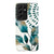 Teal Watercolor Foliage Tough Phone Case Galaxy S21 Ultra Satin [Semi-Matte] exclusively offered by The Urban Flair
