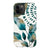 iPhone 11 Pro Gloss (High Sheen) Teal Watercolor Foliage Tough Phone Case - The Urban Flair