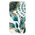 iPhone XS Max Gloss (High Sheen) Teal Watercolor Foliage Tough Phone Case - The Urban Flair