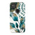 Pixel 4A 4G Gloss (High Sheen) Teal Watercolor Foliage Tough Phone Case - The Urban Flair