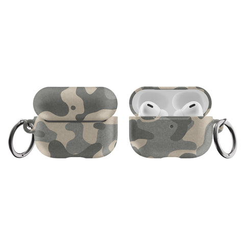Shop The Textured Camo Print AirPods Case Exclusively at The Urban Flair - Trendy Aesthetic Covers Available For Your Original Apple AirPods and AirPods Pro