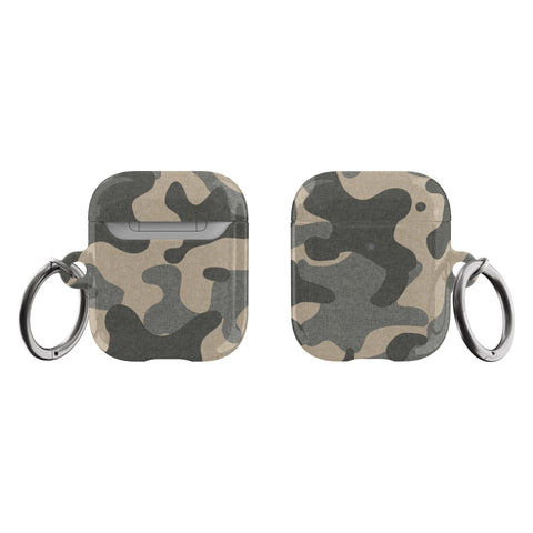 Shop The Textured Camo Print AirPods Case Exclusively at The Urban Flair - Trendy Aesthetic Covers Available For Your Original Apple AirPods and AirPods Pro