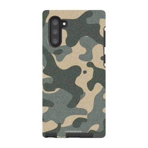Galaxy Note 10 Gloss (High Sheen) Textured Camo Print Tough Phone Case - The Urban Flair