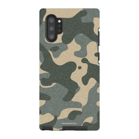 Galaxy Note 10 Plus Satin (Semi-Matte) Textured Camo Print Tough Phone Case - The Urban Flair