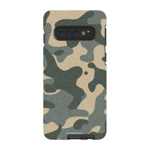 Galaxy S10 Gloss (High Sheen) Textured Camo Print Tough Phone Case - The Urban Flair