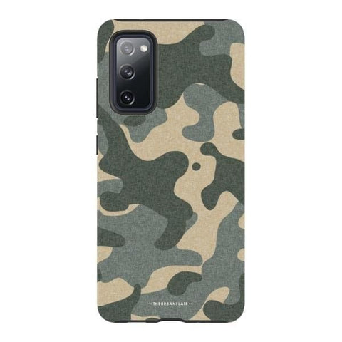 Galaxy S20 FE Satin (Semi-Matte) Textured Camo Print Tough Phone Case - The Urban Flair