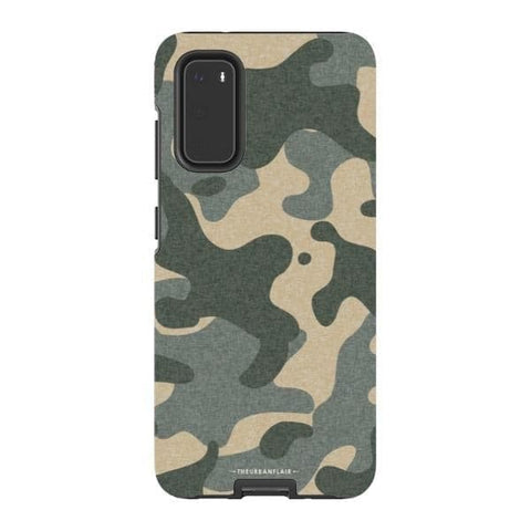 Galaxy S20 Satin (Semi-Matte) Textured Camo Print Tough Phone Case - The Urban Flair
