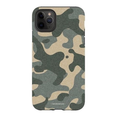 iPhone 11 Pro Max Satin (Semi-Matte) Textured Camo Print Tough Phone Case - The Urban Flair