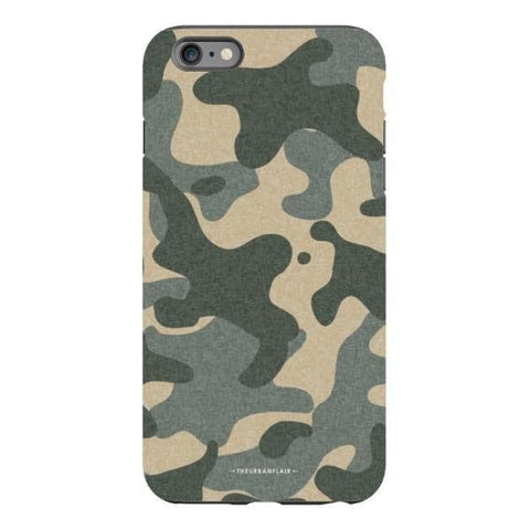 iPhone 6s Plus Gloss (High Sheen) Textured Camo Print Tough Phone Case - The Urban Flair