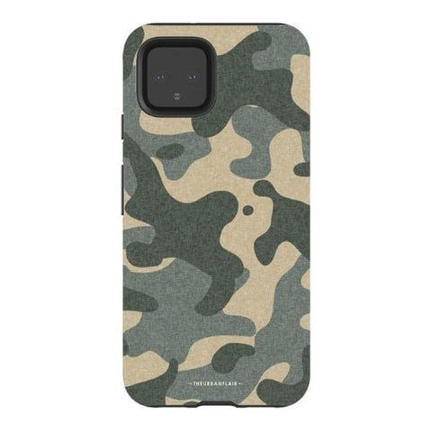 Pixel 4 Satin (Semi-Matte) Textured Camo Print Tough Phone Case - The Urban Flair