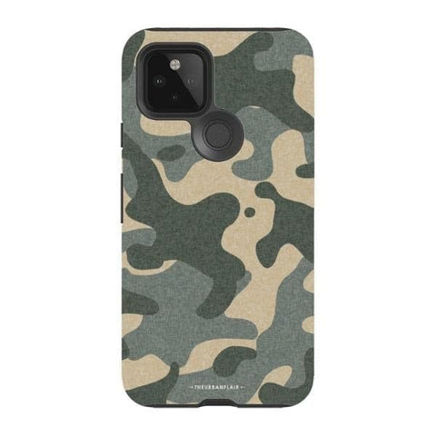 Pixel 5 5G Gloss (High Sheen) Textured Camo Print Tough Phone Case - The Urban Flair