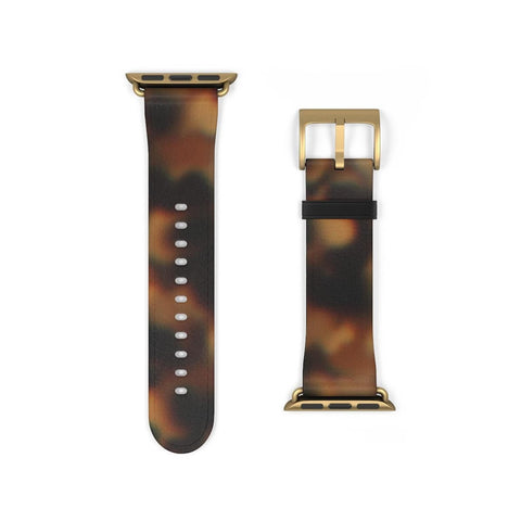 Shop The Tortoise Shell Apple Watch Band Exclusively at The Urban Flair - Trendy Faux/Vegan Leather iWatch Straps - Affordable Replacements Bands For Women