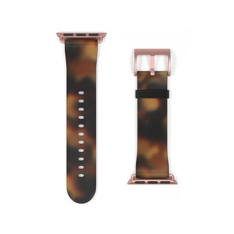 Shop The Tortoise Shell Apple Watch Band Exclusively at The Urban Flair - Trendy Faux/Vegan Leather iWatch Straps - Affordable Replacements Bands For Women