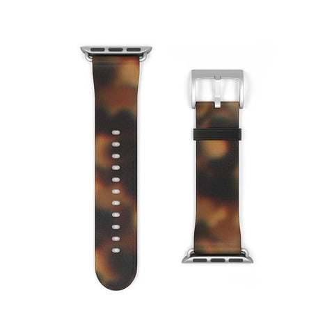 Shop The Tortoise Shell Apple Watch Band Exclusively at The Urban Flair - Trendy Faux/Vegan Leather iWatch Straps - Affordable Replacements Bands For Women