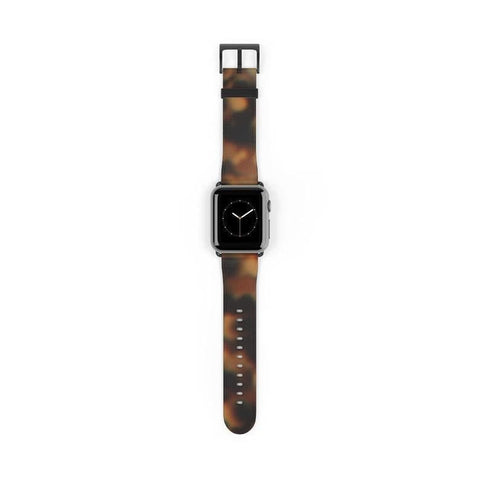 Shop The Tortoise Shell Apple Watch Band Exclusively at The Urban Flair - Trendy Faux/Vegan Leather iWatch Straps - Affordable Replacements Bands For Women