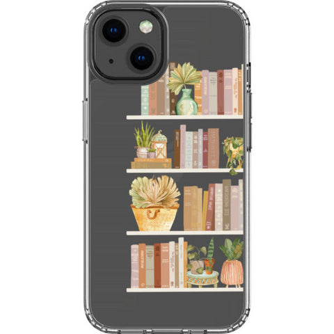 Trendy Book Shelf Clear Phone Case