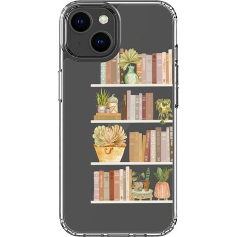 Trendy Book Shelf Clear Phone Case