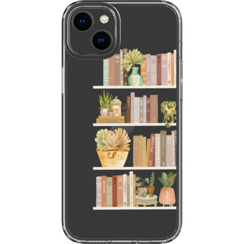 Trendy Book Shelf Clear Phone Case