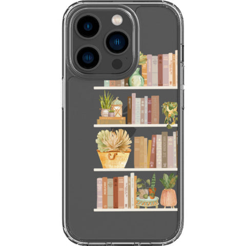 Trendy Book Shelf Clear Phone Case