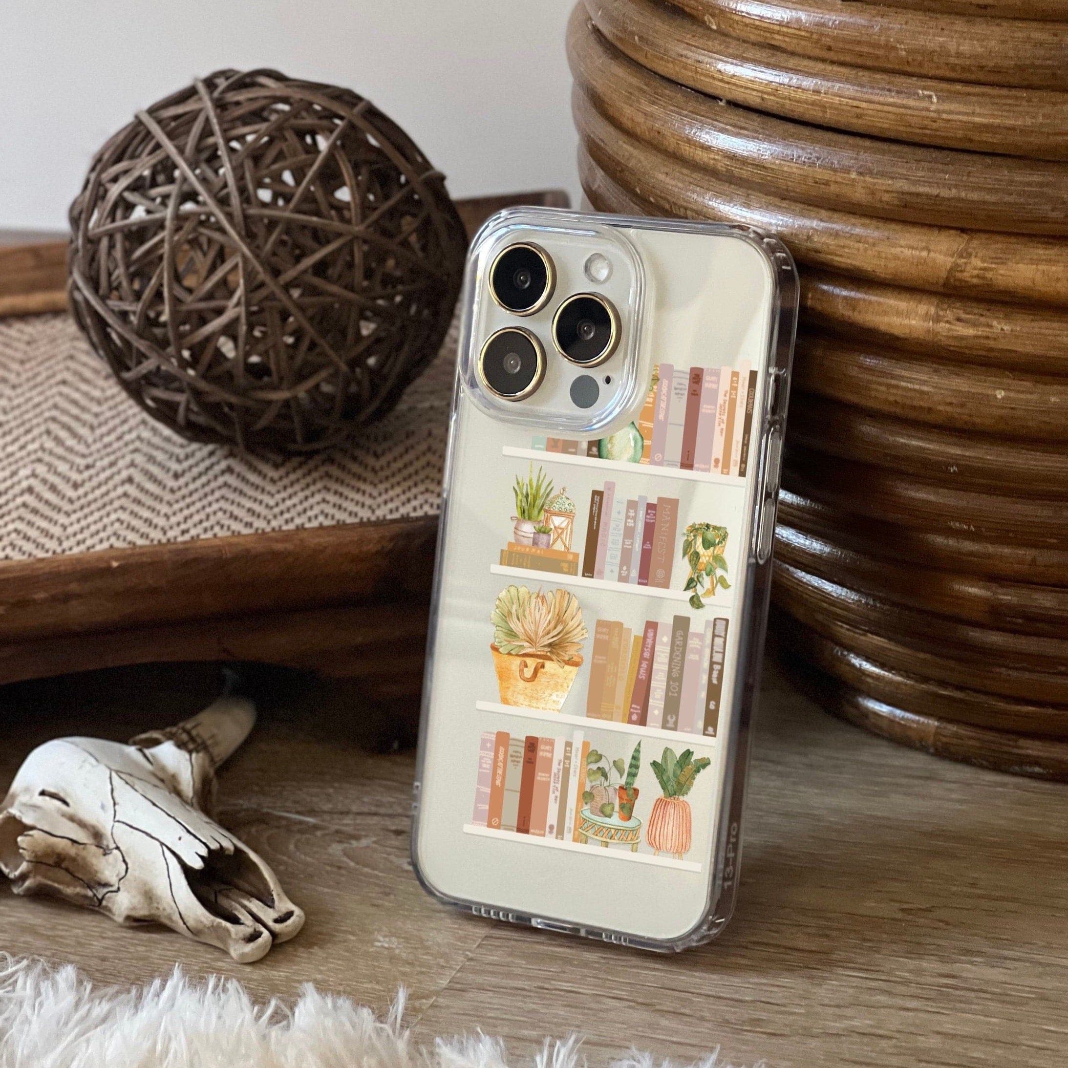 Trendy Book Shelf Clear Phone Case Trendy Book Shelf Clear Phone Case