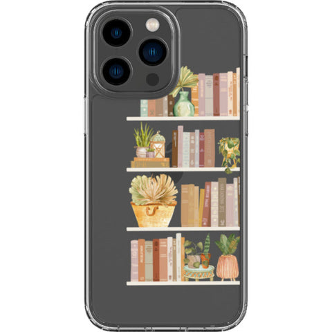 Trendy Book Shelf Clear Phone Case