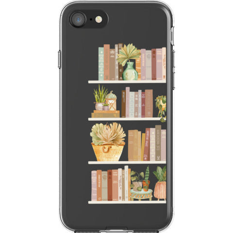 Trendy Book Shelf Clear Phone Case