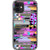iPhone 12 Mini Trippy 90s Glitch Clear Phone Case - The Urban Flair