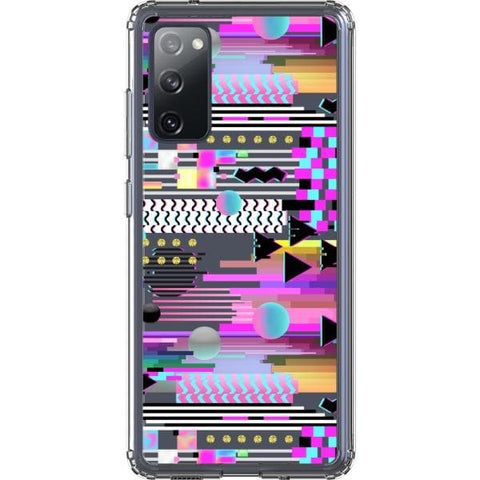 iPhone 13 Pro Max Trippy 90s Glitch Clear Phone Case - The Urban Flair